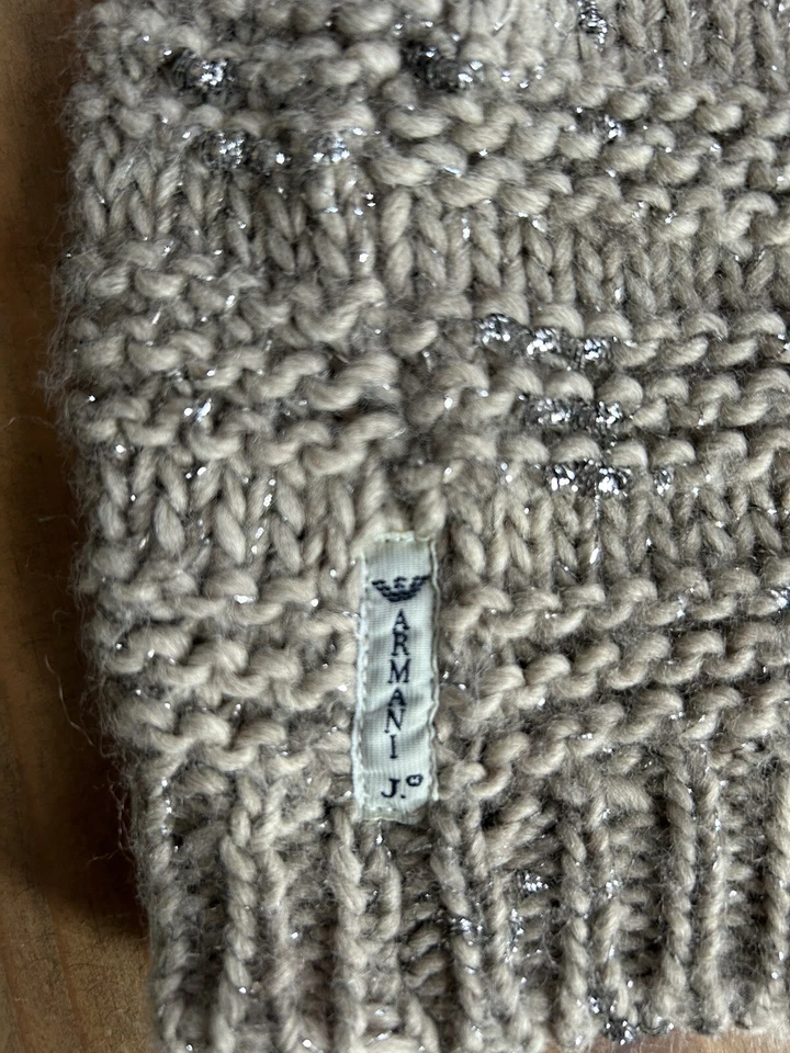 Bonnet Armani Jeans laine et lurex doré - Photo 2/4