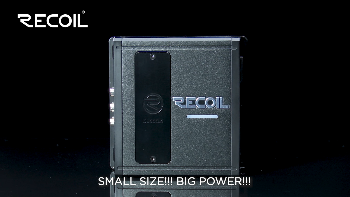 RECOIL DII400.4 Full Range Class-D 4 Channel Car Audio Amplifier