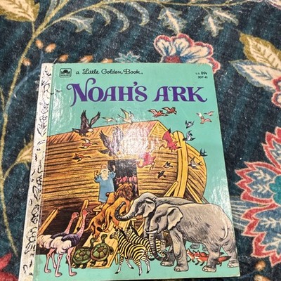 A Little Golden Book Noah's Ark Barbara Shook Hazen HC 1980 Tibor Gergely Illus