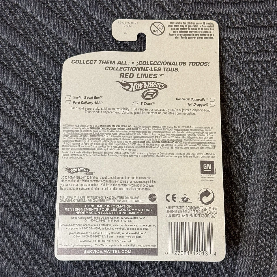 2005 Hot Wheels Red Lines Pontiac Bonneville Green #099 Diecast escala 1:64 - Imagem 2 de 2