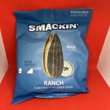 SMACKIN' Ranch Sunflower Seeds 4oz American Made Low Sodium Exp 04/2026