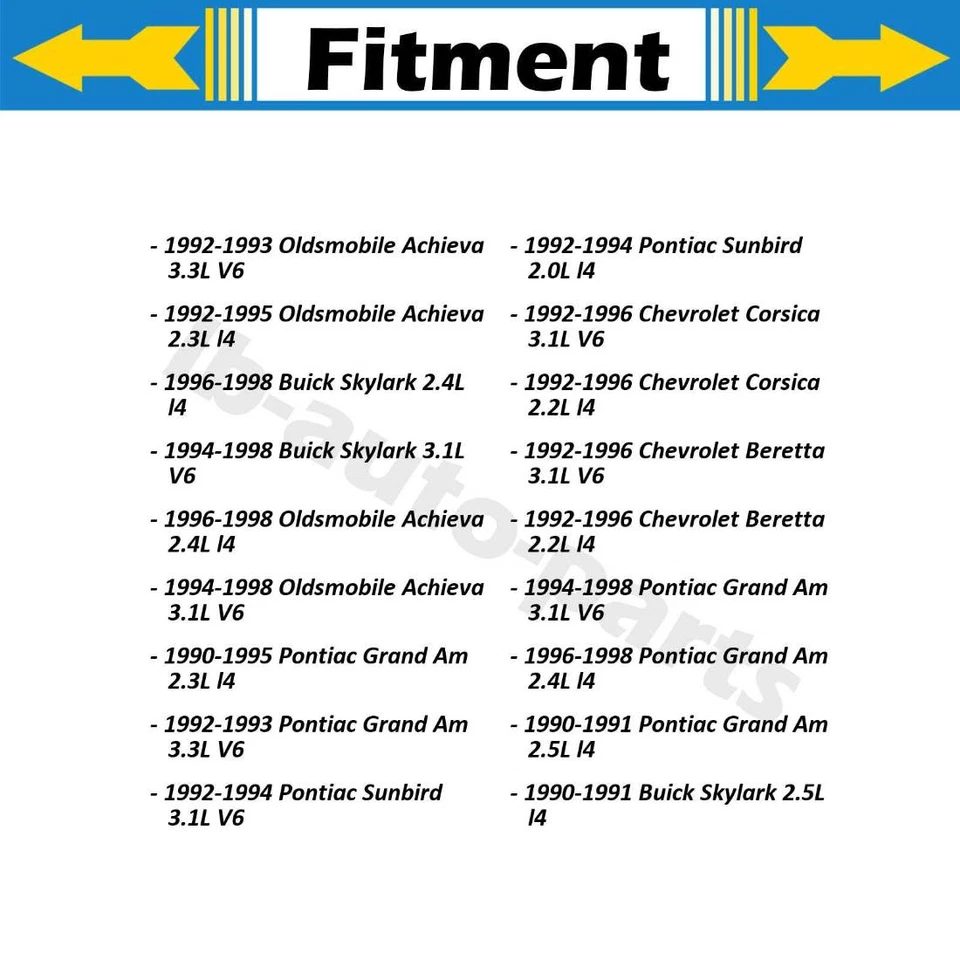 Línea de manguera de freno delantera trasera Sunsong 4x para Buick Skylark 1990-1993 3,3 L Foto 2 de 4