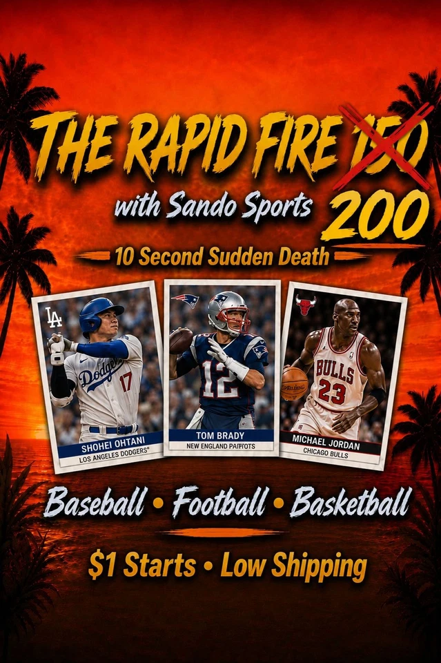The Rapid Fire 200 with Sando Sports Baseball Football & Basketball!