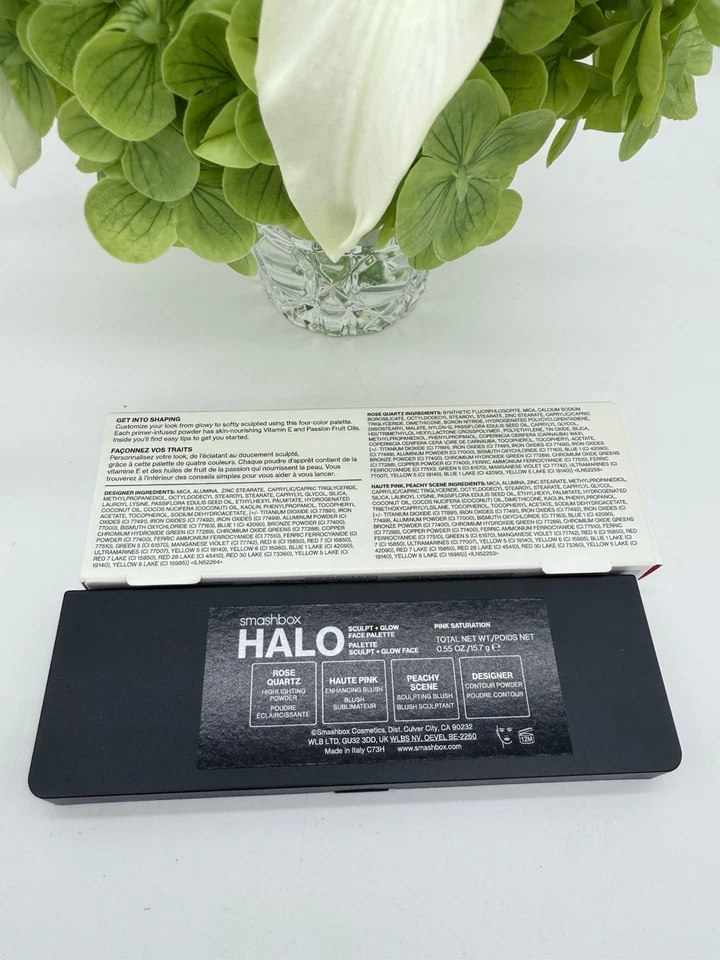 Smashbox Halo Sculpt Glow Palette Contour Blush Highlighter - Pink Saturation - Image 2 of 2