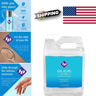 Liquid Glide Natural Feel Lubricant 128 fl oz for Pleasure Hypoallergenic