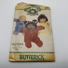 VTG Butterick Sewing Pattern 6507 Cabbage Patch Doll Pajamas Nightgown Uncut