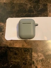 For Apple AirPods 2&1 Silicone Case Protector Shockproof Full Cover + Keychain