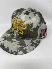 Richardson PTS 40 SM/MED Digicamo Vented Hat With Embroidered Gold Dragon