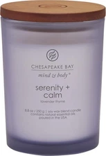 Chesapeake Bay Candle Medium Jar Scented Candle Serenity + Calm (Lavender Thyme)