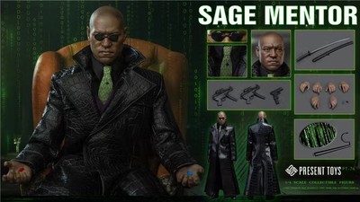 PRESENT TOYS PT-sp76 1/6 Scale Matrix Sage Mentor Morpheus 12'' Figure