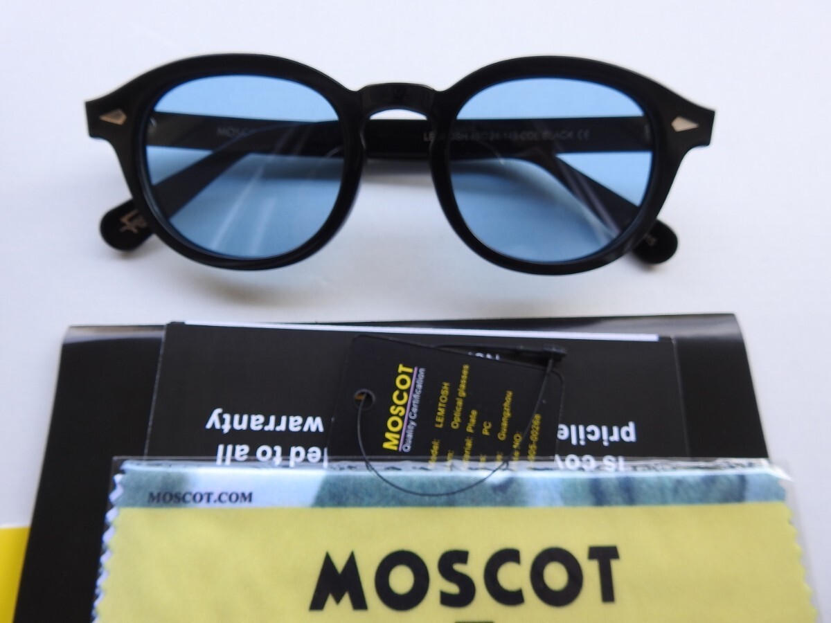 MOSCOT LEMTOSH 46 Frame Back Lens Blue Sunglasses W/Case | eBay MOSCOT LEMTOSH 46 Frame Back Lens Blue Sunglasses W/Case | eBay