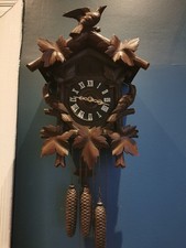 Kuckucksuhr mit Wachtel 4/4 Schlag aus Triberg/Schwarzwald , voll funktionfähig