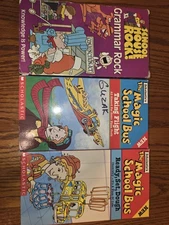 Grammar Rock & Magic School Bus VHS Bundle, Lot Of 3