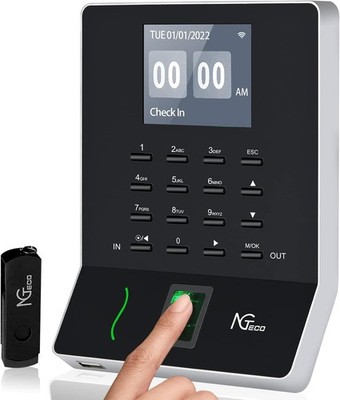 APP Time Clock for Small Business, Biometric Clocks in Machine for Employees