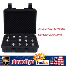 15 Slots Waterproof Plastic Suitcase Display Storage Case Watch Storage Box Case