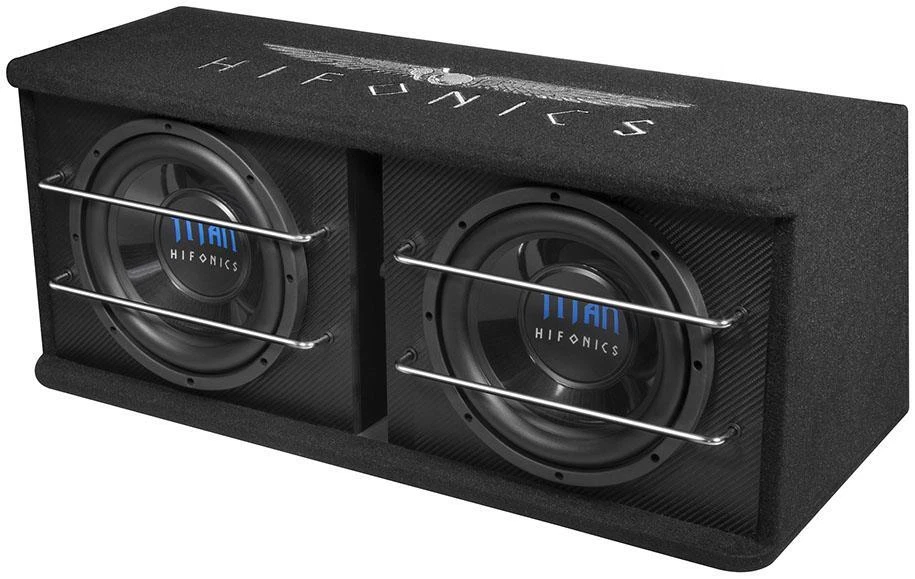 HIFONICS TDA250R 2 x 25 cm (10") Aktiv Dual Bassreflex Subwoofer 600 Watt - Bild 4 von 4