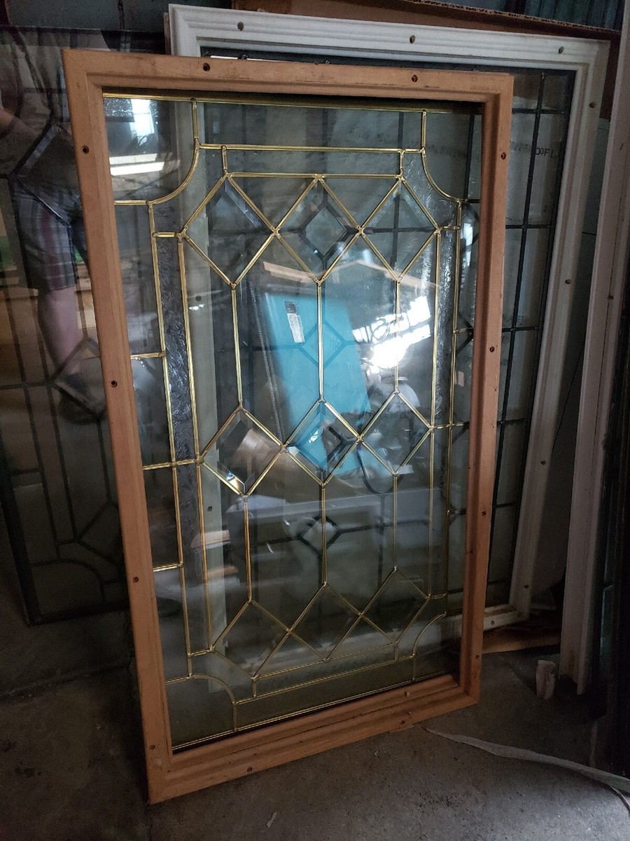 Replacement Leaded Glass Door Inserts