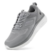 FitVille Mens Extra Wide Fit Walking Trainers Lightweight Cushioned Casual Shoes