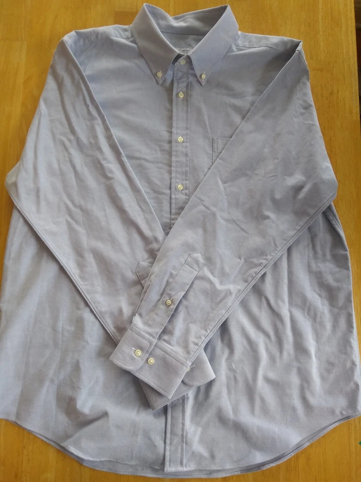 NUEVO SIN ETIQUETAS Bill's Caquis Azul Oxford Tela Abotonada 18-35 XXL Foto 2 de 4