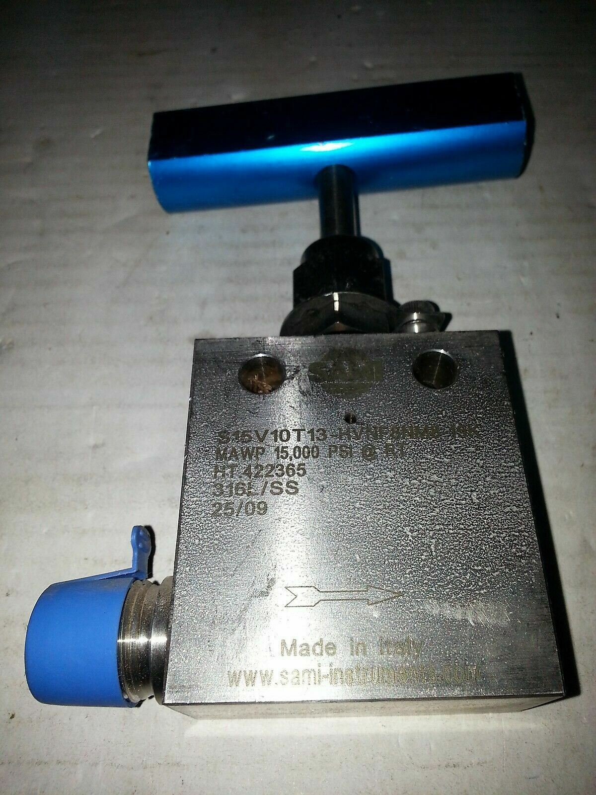 NNB SAMI NEEDLE VALVE S15V10T13-HVNF8NM8-15K MAWP 316L/SS 25/09 | eBay