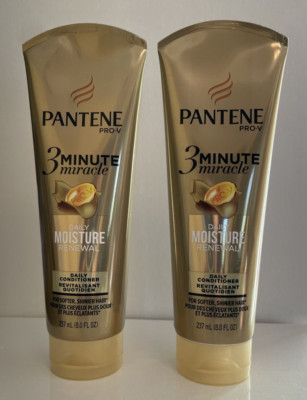 2 Pantene Pro-V 3 Minute Miracle Daily Moisuture Renewal Conditioner 8 oz. ea