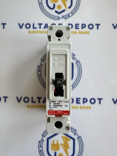 EATON EHD1025 25A 277V 1P THERMAL MAGNETIC CIRCLE BREAKER - 1yr Warranty - Picture 3 of 8