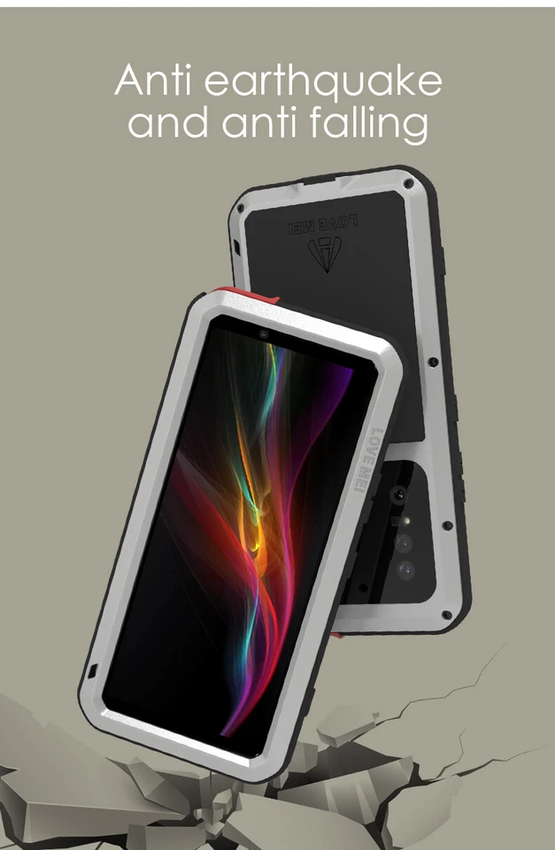 LOVEMEI Waterproof Gorilla Glass Metal Case Cover FOR Sony Xperia-1-II - Image 4 of 4