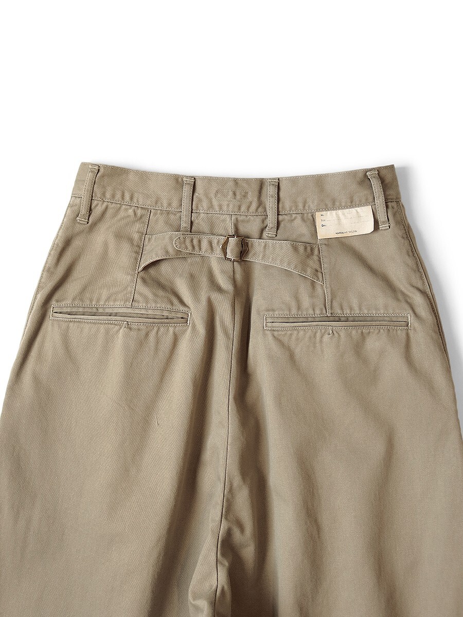 ASK availability First) KAPITAL Chino High-Waisted Neem