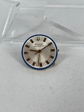 ACCUTRON Bulova Cal 2301 Silver Dial Gold Markers Untested As Is Parts Repair