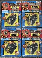 New Old Stock Super Bang Mini Cap Gun w Holster Key Chain Lot Set of 4 Sealed!