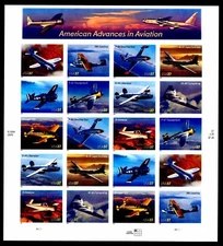 U.S. #3916-3925 AMERICAN ADVANCES IN AVIATION - OGNH - VF - CV $22.75  (E#727)