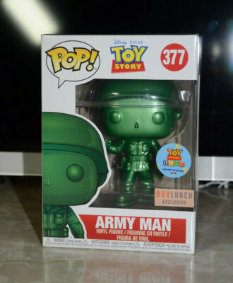 Funko Pop! Disney Toy Story Metallic Green Army Man #377 BoxLunch Exclusive 