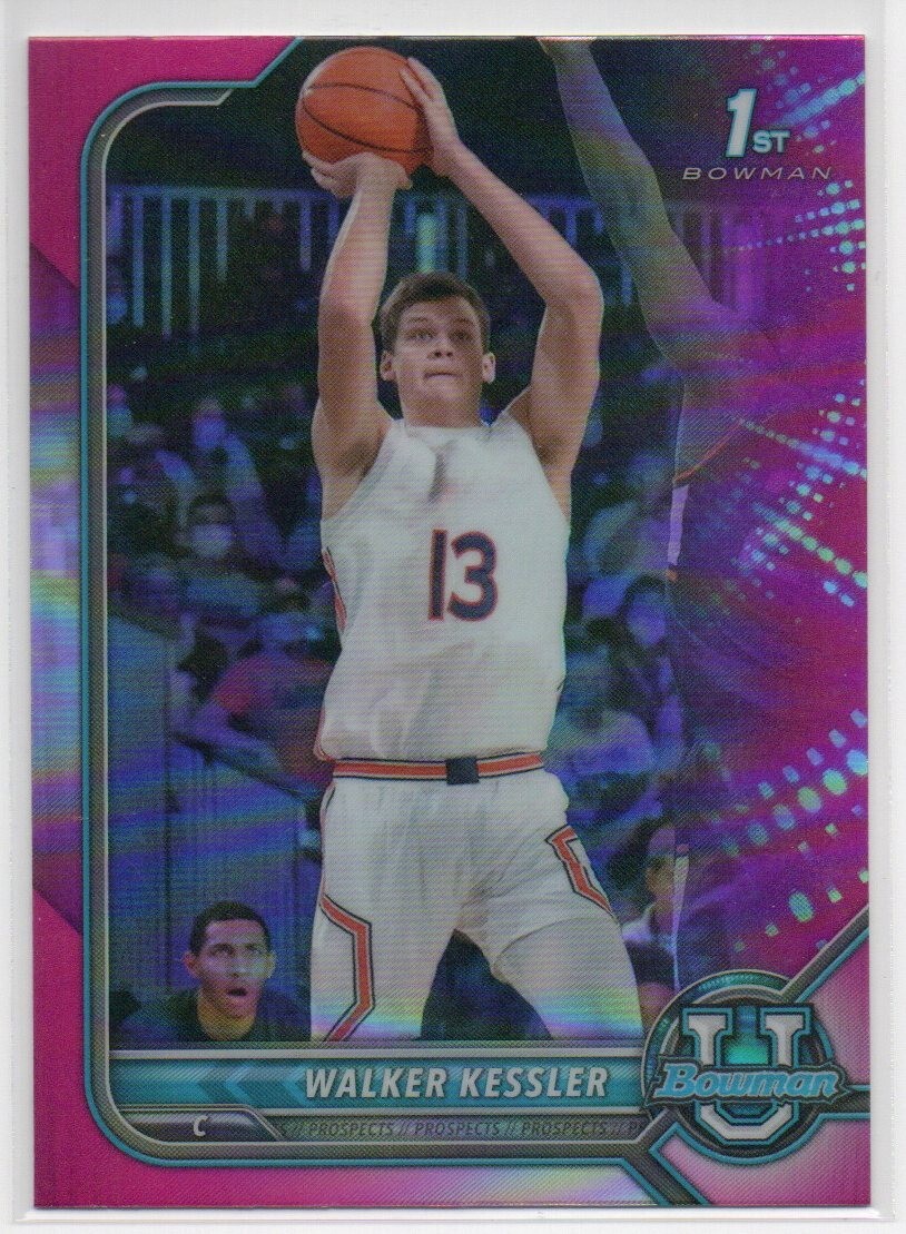 2021-22 Bowman Walker Kessler #12 Pink Parallel | eBay