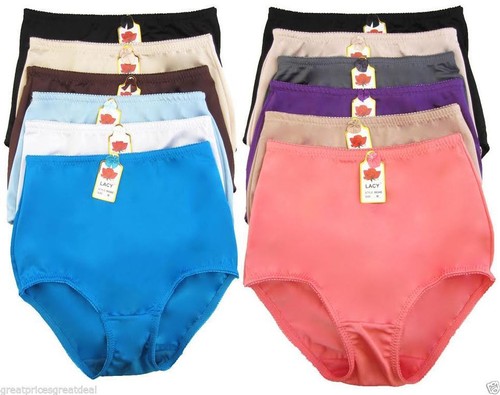 Women's 6 Pack High Waist Cool Brief Underwear Girdle Panties S-5XL #99348A - Picture 13 of 19
