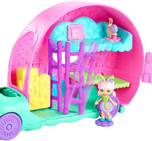 Enchantimals Slow-Mo Camper Vehicle Playset With Saxon Snail Doll GCT42 - Picture 4 of 5