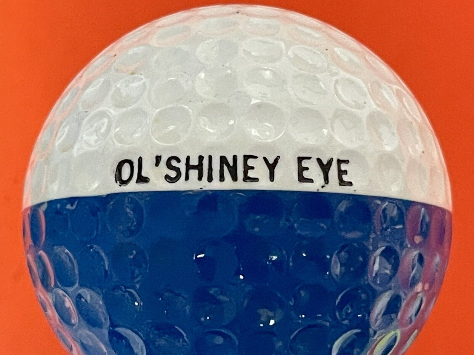 Ping Eye Karsten Golf Ball Dark Blue White Ol’ Shiney Eye Script