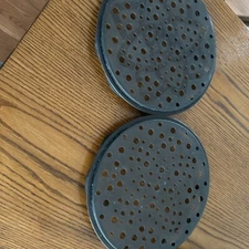 Pampered Chef Microwave Chip Maker Set #1241–Black Silicone Set of 2