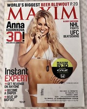 Maxim Magazine October 2010 Anna Kournikova Jimmy Kimmel Ciara