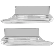 1955-66 Chevy Pickup Truck Bed Foot Step - Long Bed - Chrome Right & Left Pair