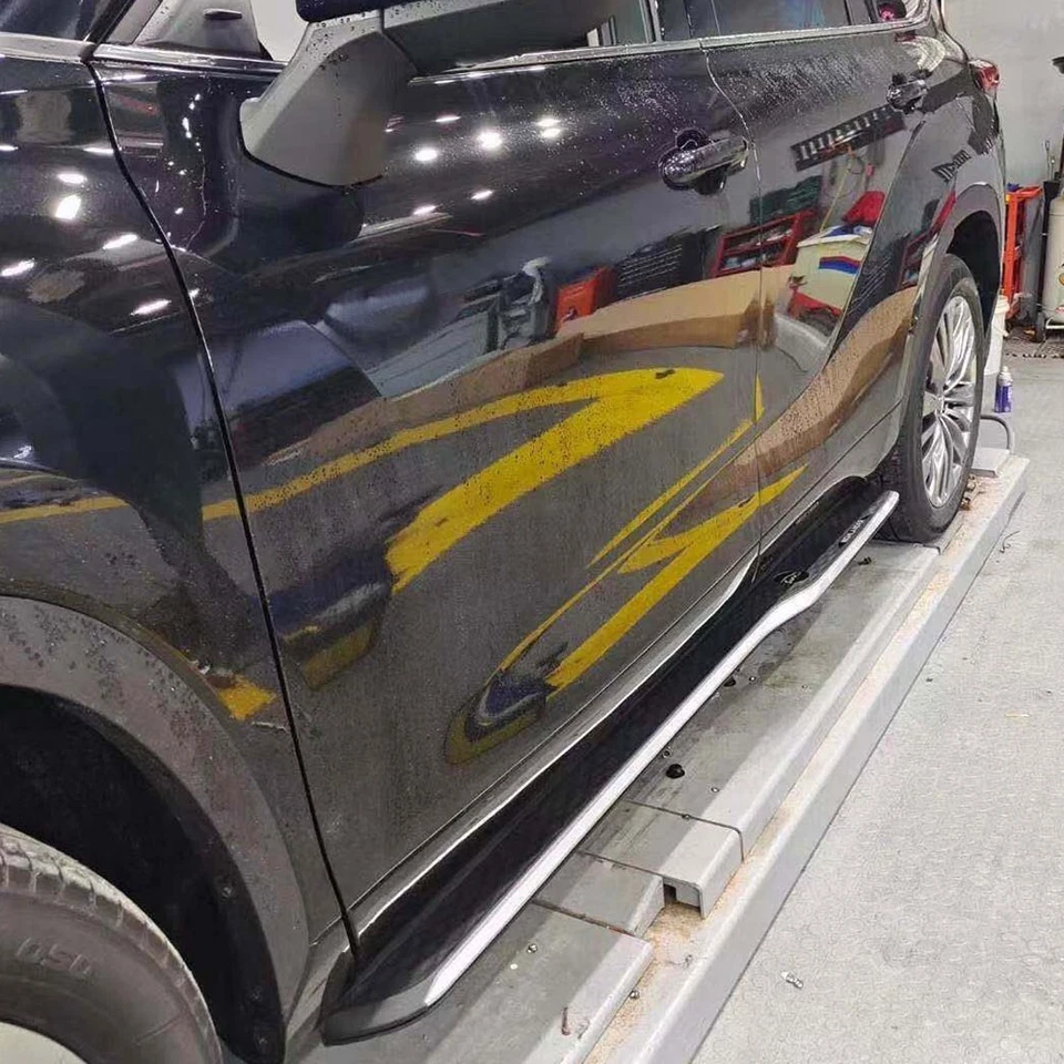 2 piezas pedal lateral fijo barra Nerf estribo estribo para Volkswagen Tiguan 2010-2016 Foto 2 de 4