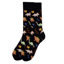 Men's Fun Crew Dinosaur Novelty Socks - Shoe Size 6-12.5