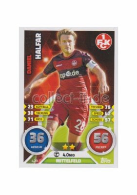 Match Attax 16/17 2017 - 428 - Daniel Halfar - 2. Bundesliga