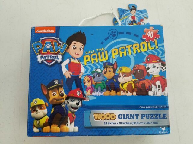 paw patrol wooden puzzle