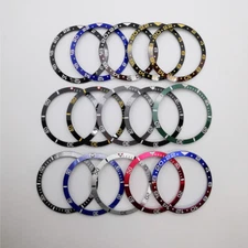 34mm aluminum/ceramic watch bezel insert fit Corgeut 36mm automatic watch case