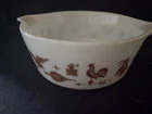 Pyrex Cinderella Casserole dish -  1 1/2 Qt.  Early American White Brown