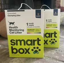 2 BOXES : Smart Box SmartBox Health Monitoring Clumping Cat Litter  18 each 