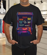 Halloween Horror Nights Arcade Style Graphic Tee Retro Horror Game Machine Shirt
