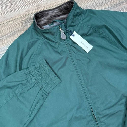 Taylor Stitch Mens Size 42 LARGE Dean Jacket Dark Spruce Twill Harrington NWT - product listing photo