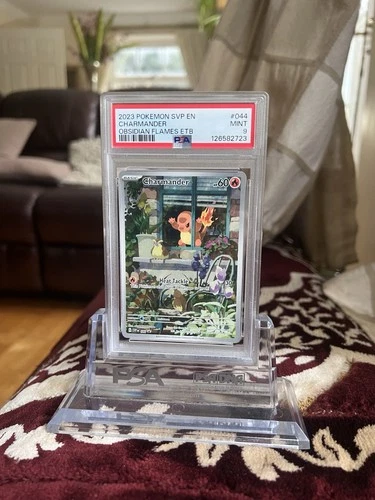 Charmander 044 Obsidian Flames Elite Trainer Box Black Star Promo, PSA 9