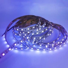 1-5m Strip Light SMD 5050 Ultraviolet 365nm For UV Curing 12V UV Black Light LED
